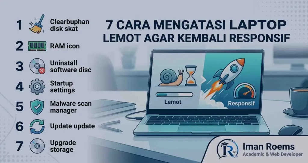 Cara mengatasi laptop lemot dengan optimasi Windows dan upgrade RAM SSD