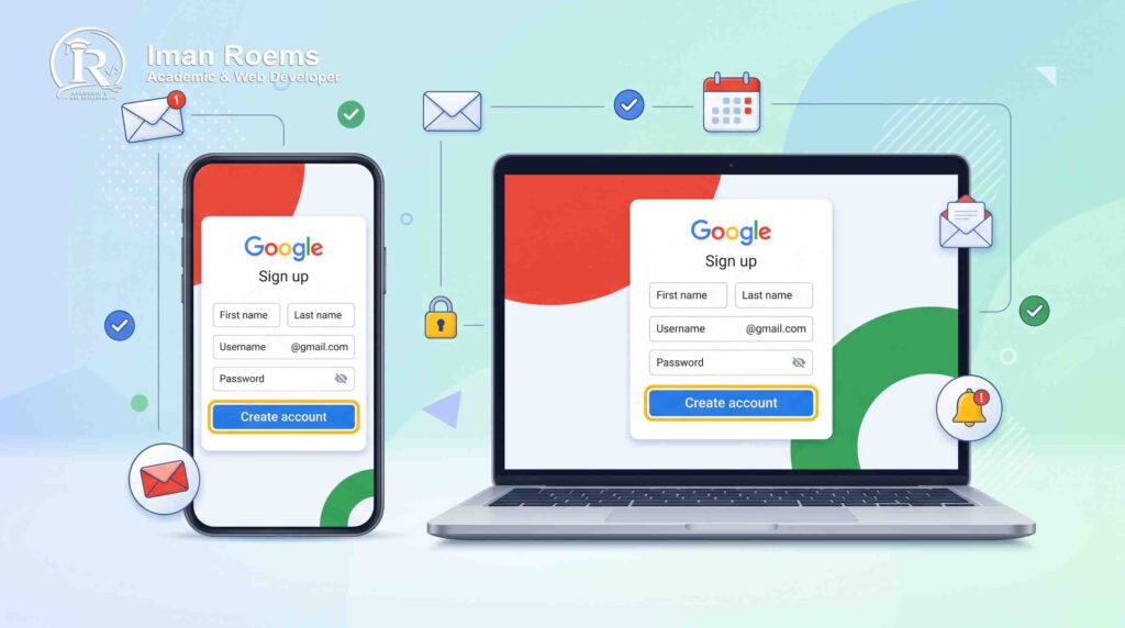 cara daftar gmail di hp lewat web browser