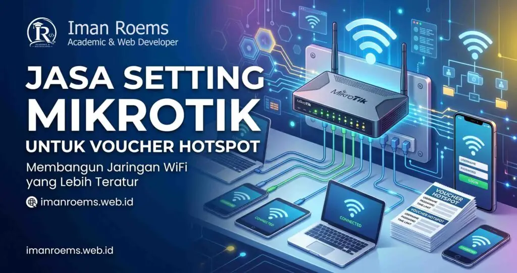 Jasa setting MikroTik untuk voucher hotspot dan pengaturan jaringan WiFi