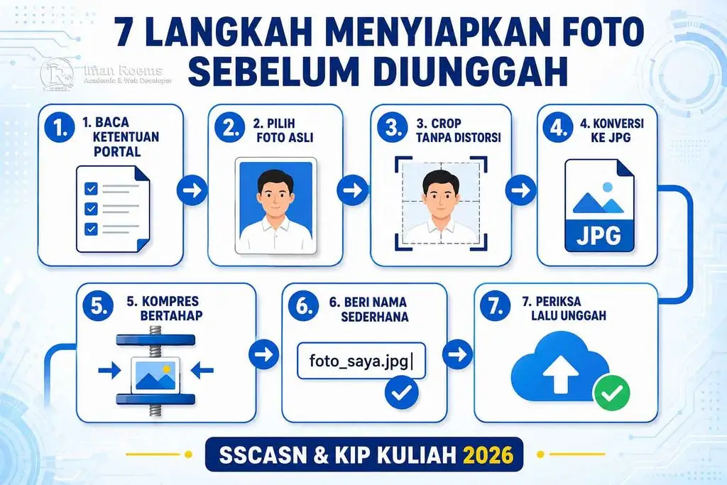 Tujuh langkah menyiapkan foto sebelum diunggah ke SSCASN dan KIP Kuliah 2026