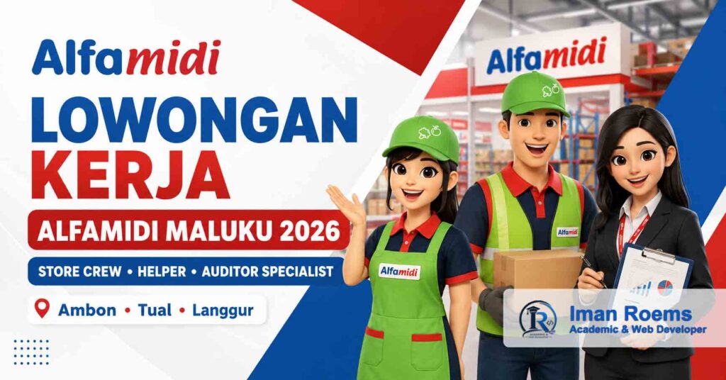 Lowongan Kerja Alfamidi Maluku 2026 untuk tiga posisi