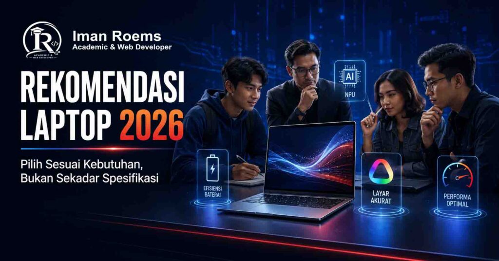 Rekomendasi laptop 2026 berdasarkan kebutuhan pengguna
