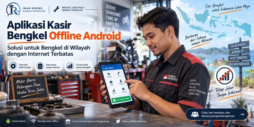 Aplikasi kasir bengkel offline Android